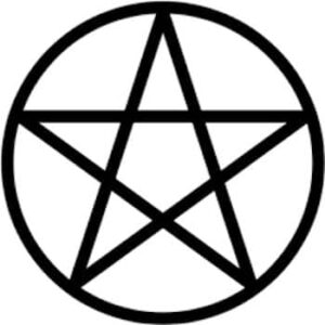 estrella pentagonal, caminar sobre las aguas,