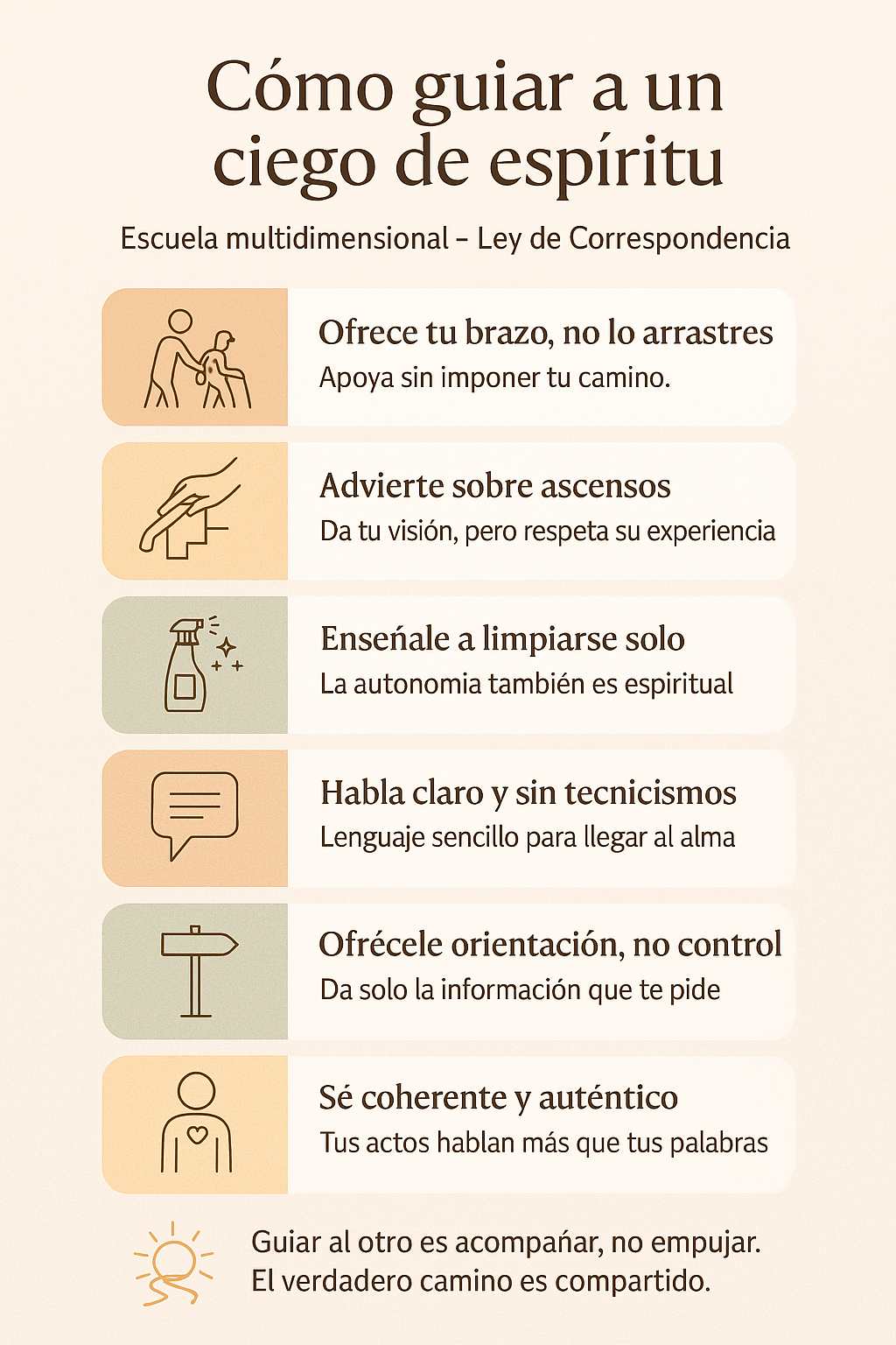 ciego de espíritu, escuela multidimensional