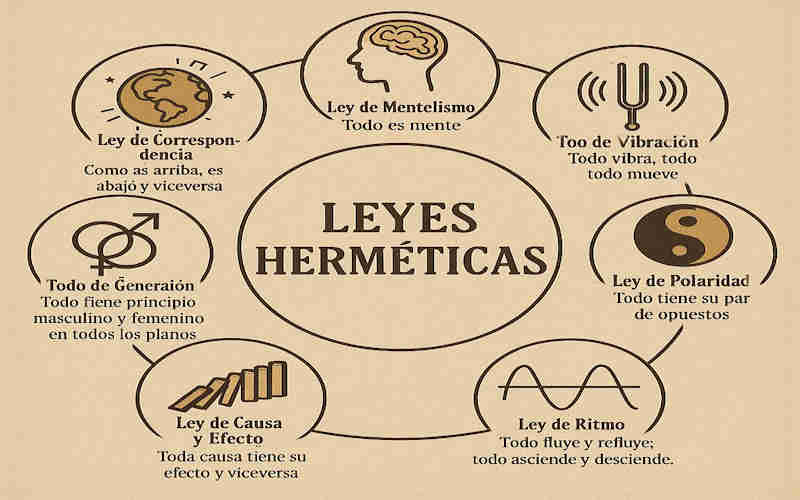 Leyes herméticas, Kybalión. Los siete principios filosóficos y esotéricos