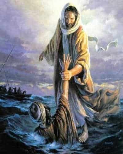 Cristo camino sobre las aguas