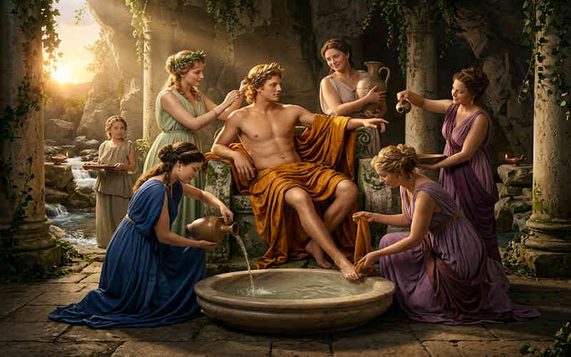El dios Apolo, dios del arte de la adivinación y de las artes El dios Apolo, dios del arte de la adivinación y de las artes