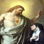 El Sagrado Corazon de Jesus y Santa Margarita Maria Alacoque