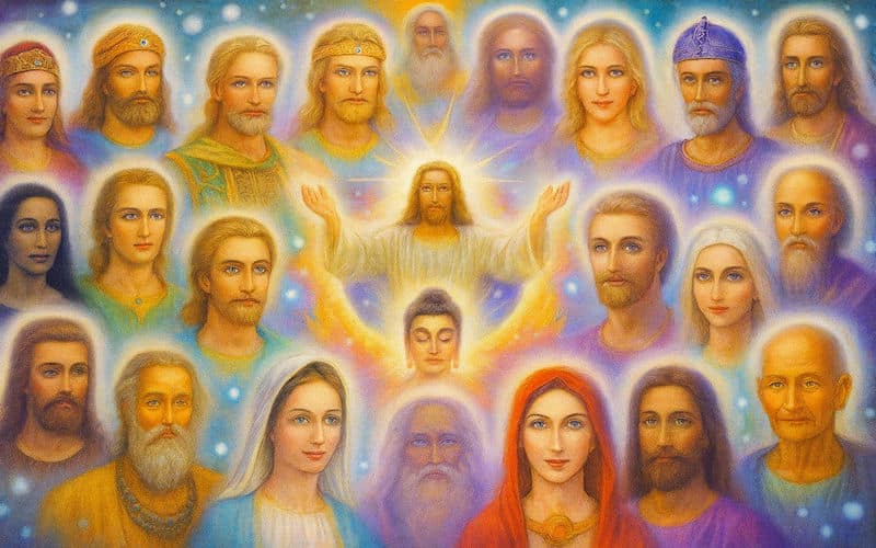 Maestros ascendidos, Comunión de los Santos, miembros de la Gran Hermandad Blanca